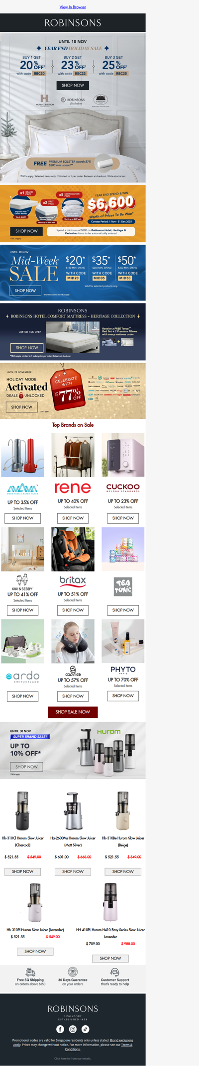 Buy More, Save More: Up to 25% Off Robinsons Collections