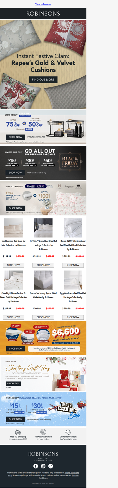 Deck the Halls in Style with Rapee’s Gold and Velvet Cushions