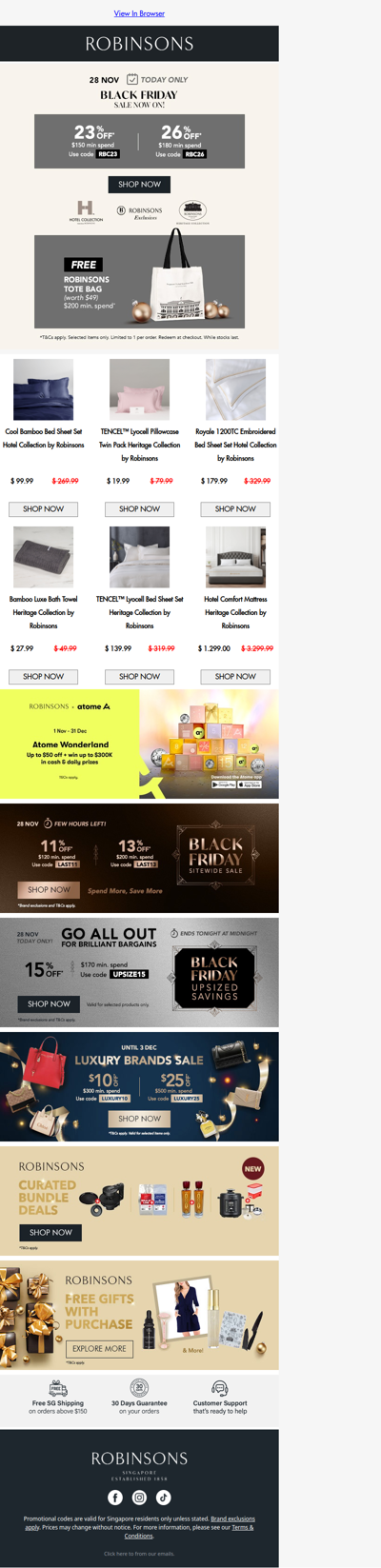 One-Day Only Black Friday Deals: Up to 26% Off + Free Tote Bag