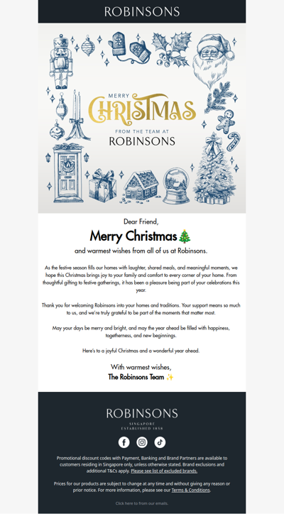 Here’s to a Merry Christmas & Bright New Year! ✨