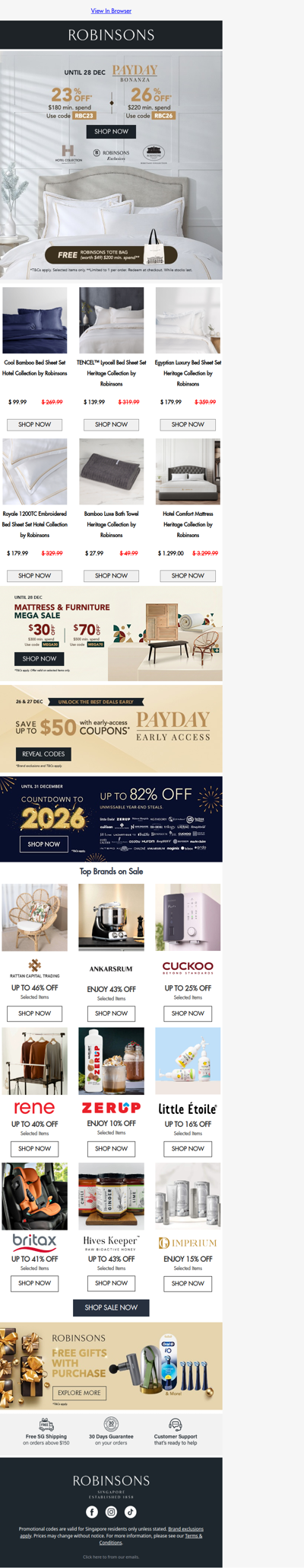 Payday Bonanza: Up to 26% OFF on Robinsons Collections ✨