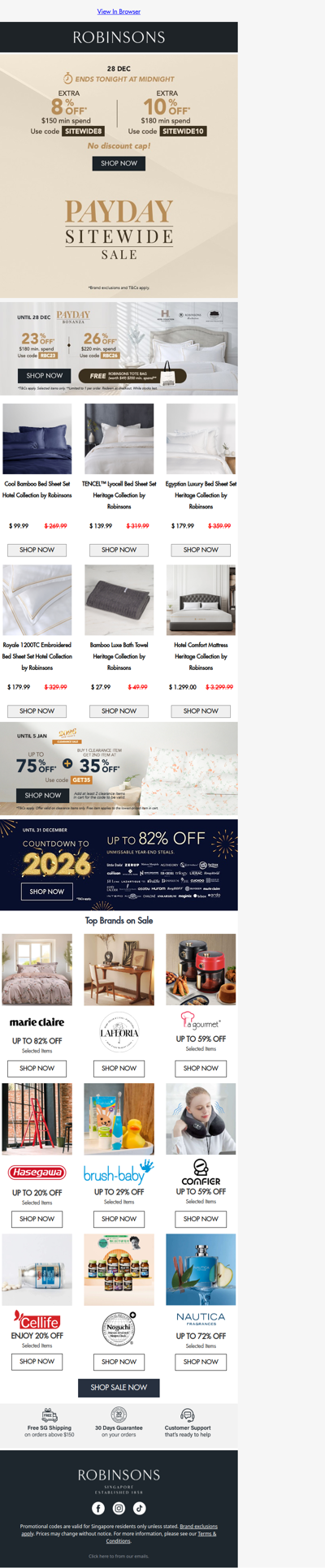 Payday Sitewide Sale today only— Up to an Extra 10% OFF