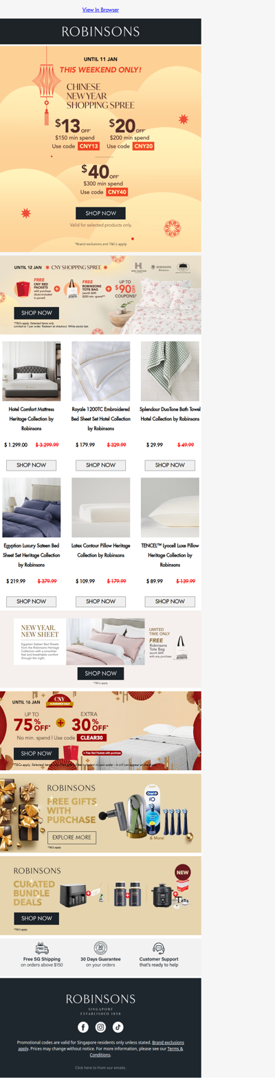 Don’t Miss the CNY Shopping Spree Up to $40 OFF