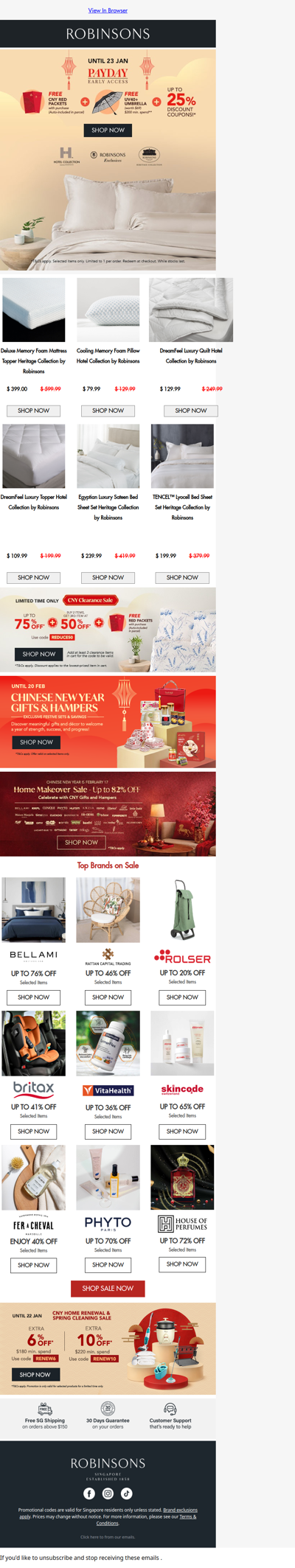 Payday Perks Are In: CNY Freebies + Up to 25% Off Robinsons Collections