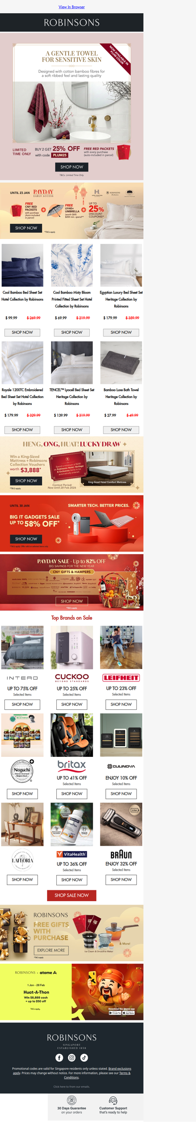 🧧 Welcome Prosperity Home with A Shade of Plum Bamboo Luxe Towels for CNY