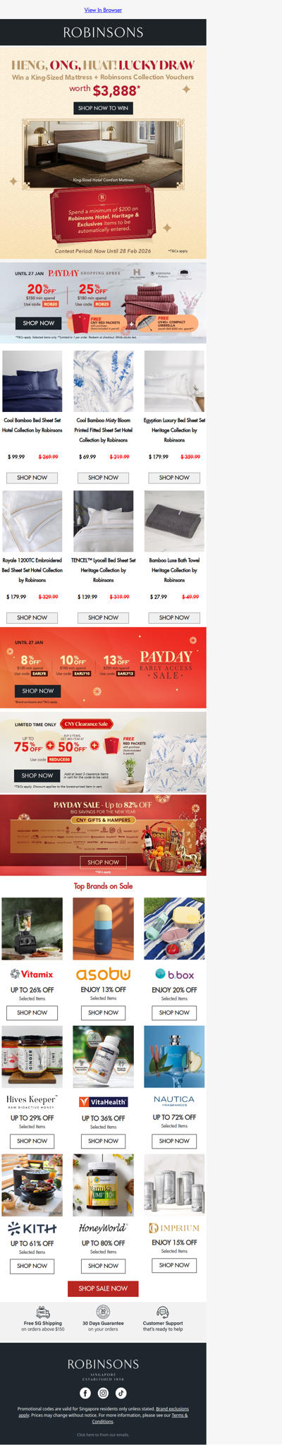 Heng Ong Huat! Win a King-Sized Mattress + $3,888 in Prizes 🎊