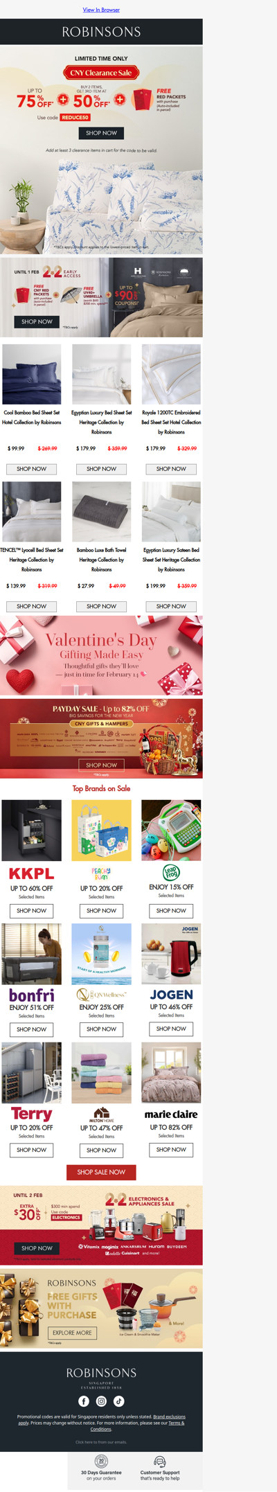 Final CNY Clear-Out Up to 75% OFF + Extra 50% OFF 🎊