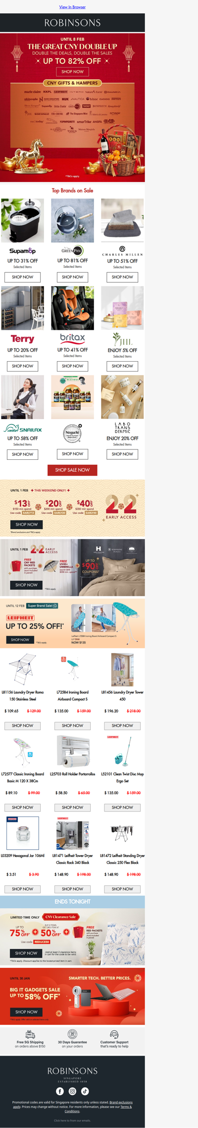 Double the Joy This CNY: Up to 82% OFF Gifts & Hampers 🎊