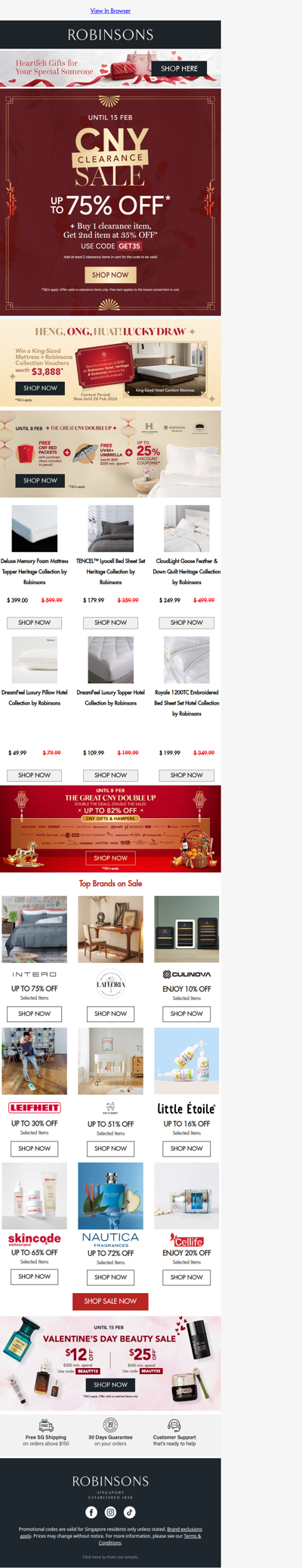 CNY Clearance —The Bigger the Cart, the Better the Deal