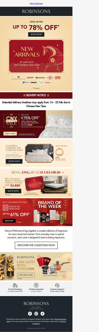 Fresh Finds for February: New Arrivals Up to 78% OFF