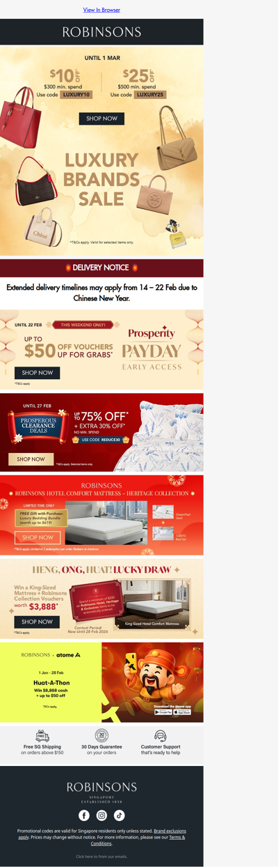 You Deserve a Little Luxrury: Enjoy Extra $25 OFF!