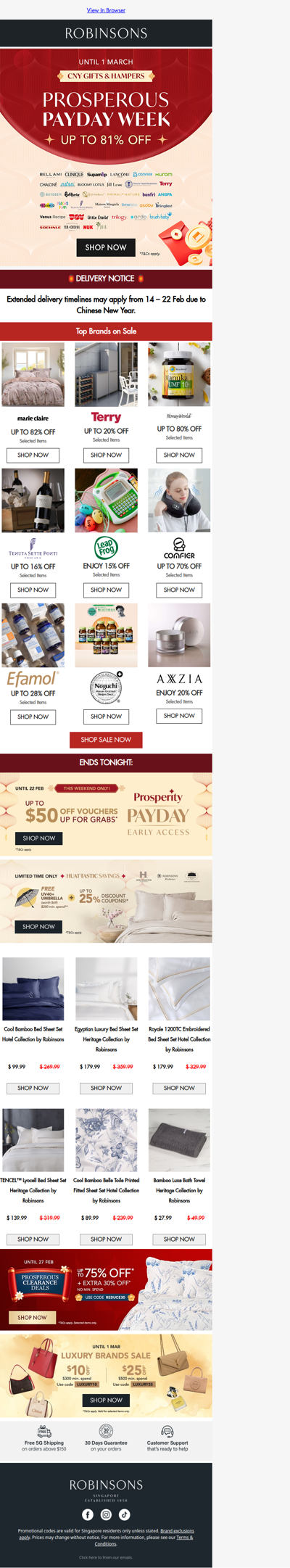 Payday Just Got Prosperous: Up to 81% OFF Awaits