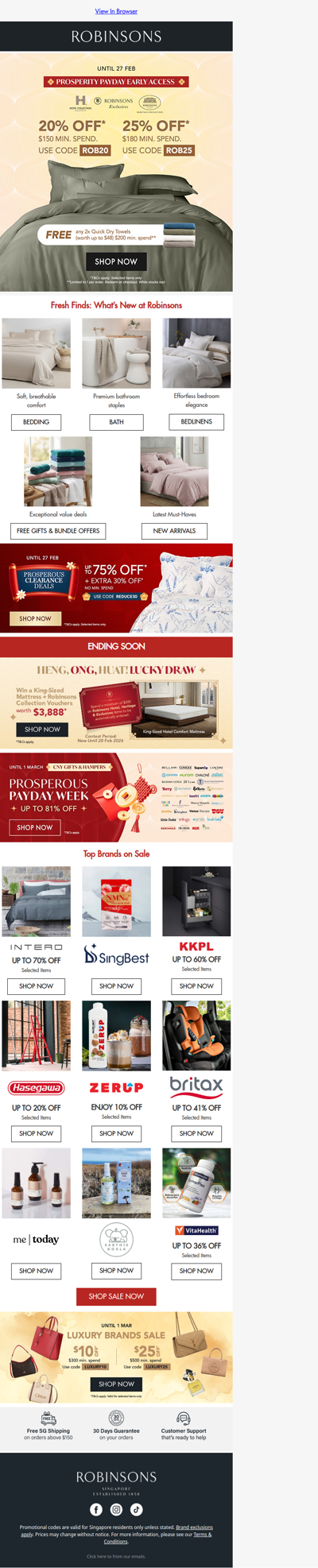 Robinsons Collections: Payday Early Access Up to 25% OFF + FREE Gift