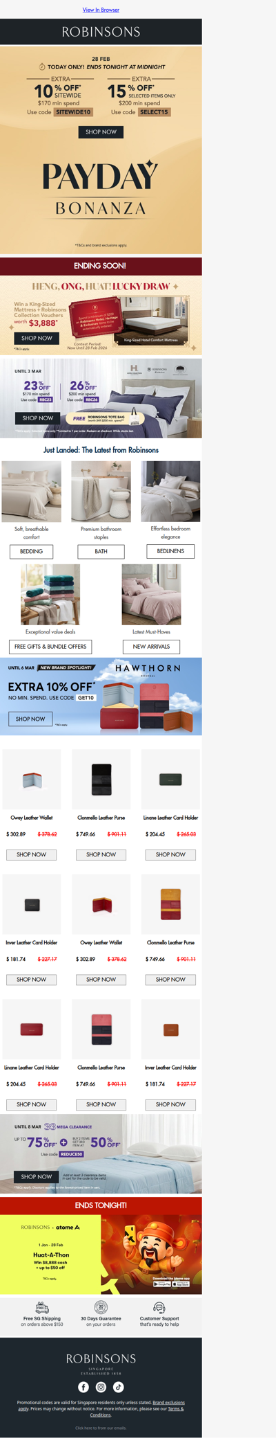 Ends Tonight: Payday Bonanza Up to 15% OFF! 🎉