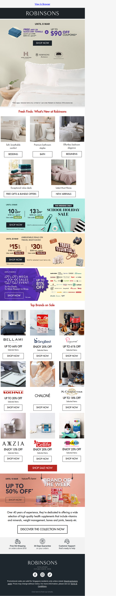 Better Sleep Deals: Up to $90 OFF Robinsons Collections