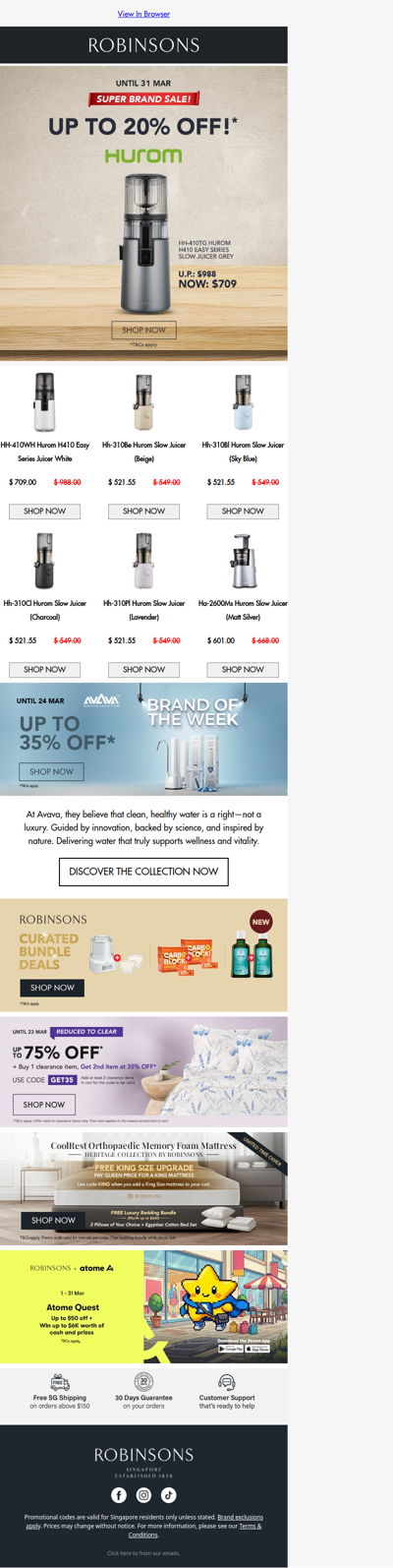 Fresh Juice at Home: Hurom Juicers Up to 20% OFF 🍊