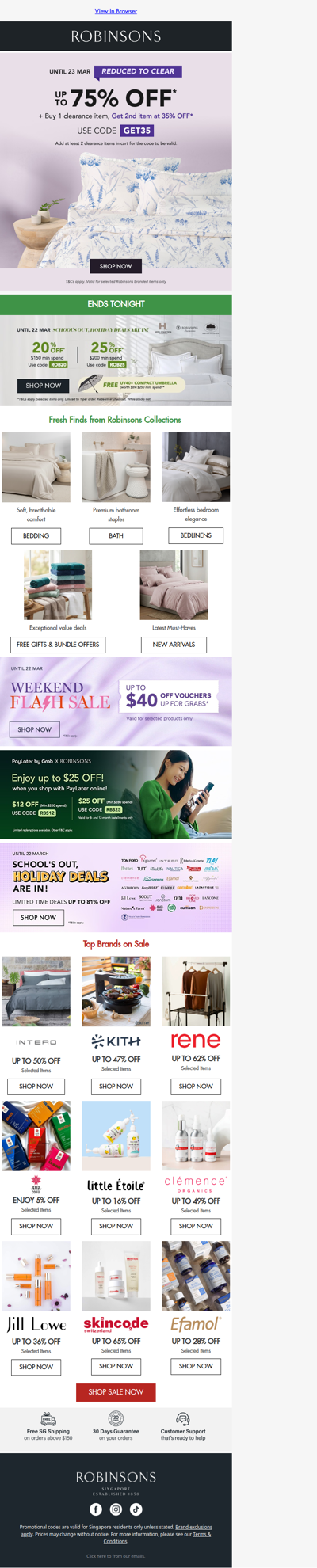 Buy More, Save More: Up to 75% Off + 2nd Item 35% Off