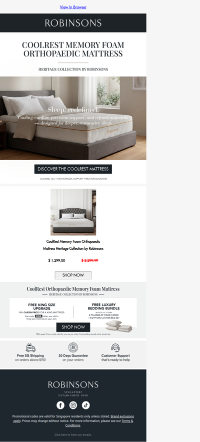 Meet the CoolRest mattress for deeper, better sleep! 🙌