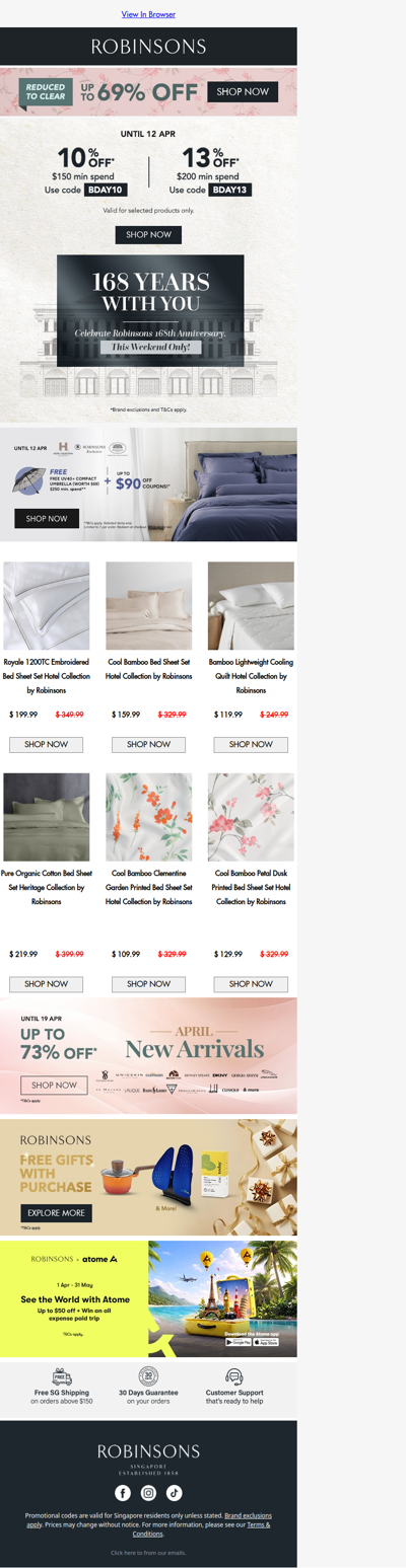 Robinsons Turns 168: Enjoy Up to 13% Off This Weekend