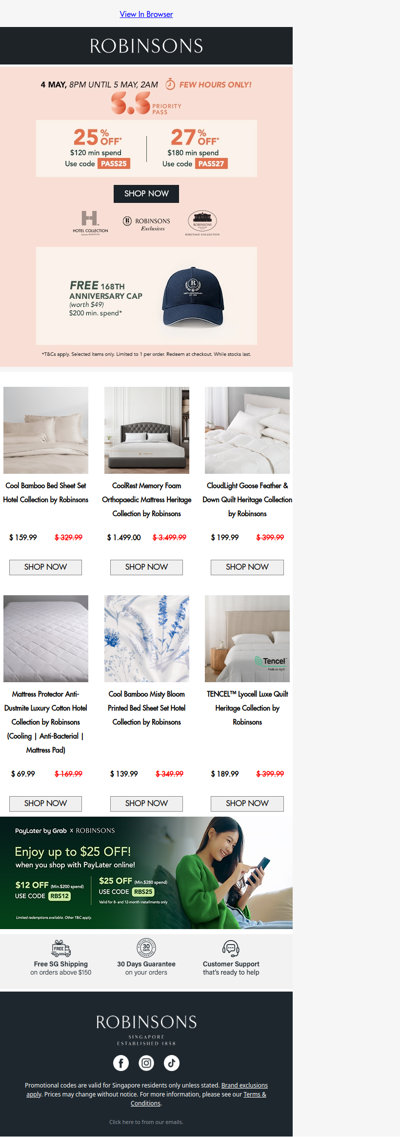 5.5 Priority Pass: Save Up to 27% Off Robinsons Collections