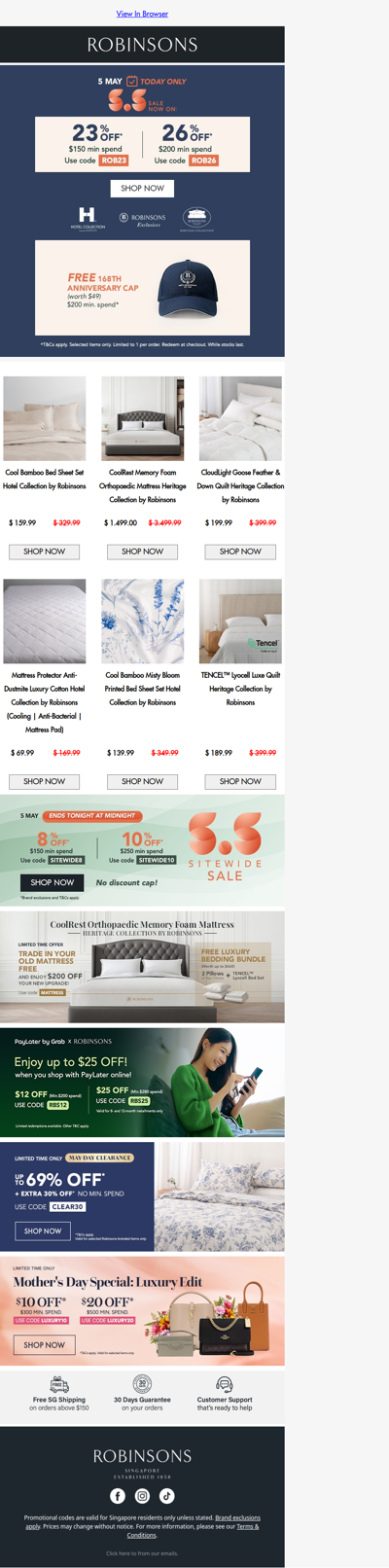 Your 5.5 Deal Is Here: Up to 26% Off Robinsons Collection