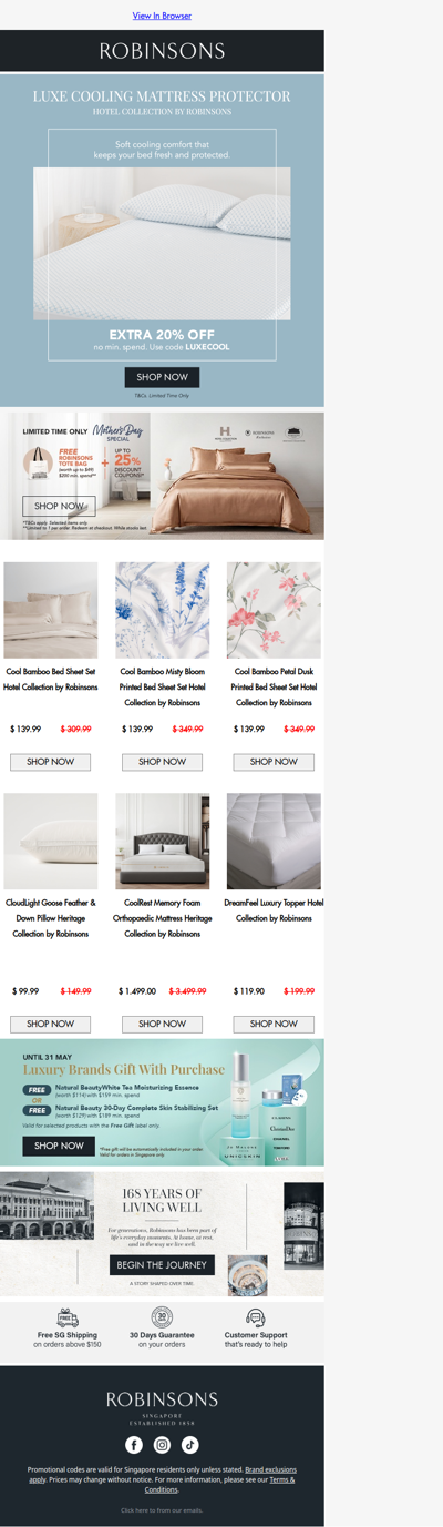 Give Your Bed a Cooler Upgrade with Extra 20% Off