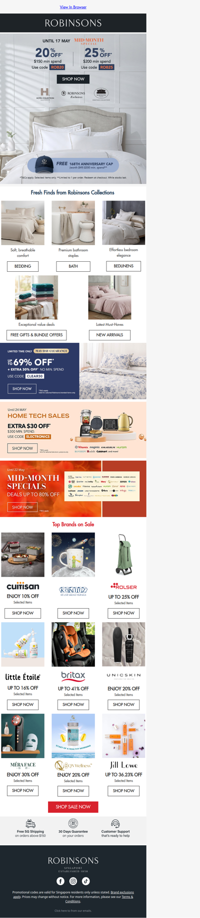 Mid-Month Special on Home Faves from Robinsons Collections!