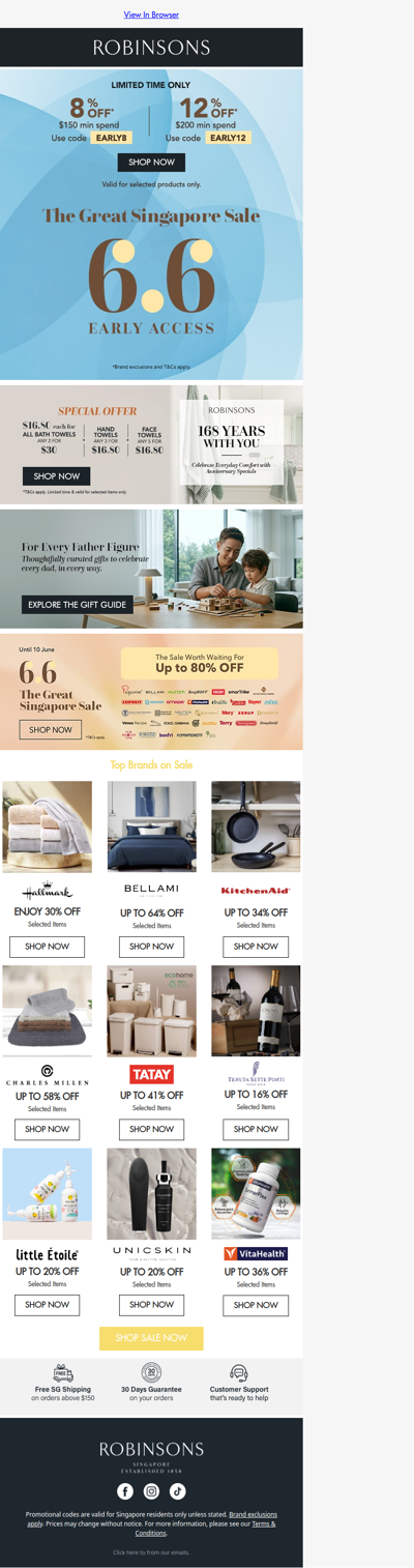 6.6 Starts Early: Save Up to 12% Off