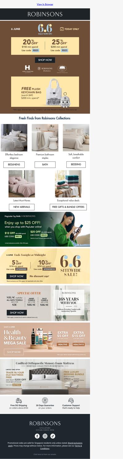 6.6 Sale: Spend More, Save More with Robinsons!