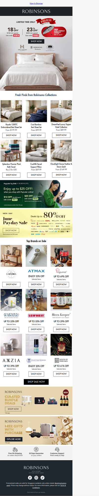 Payday Early Access: Up to 23% Off Robinsons Collections