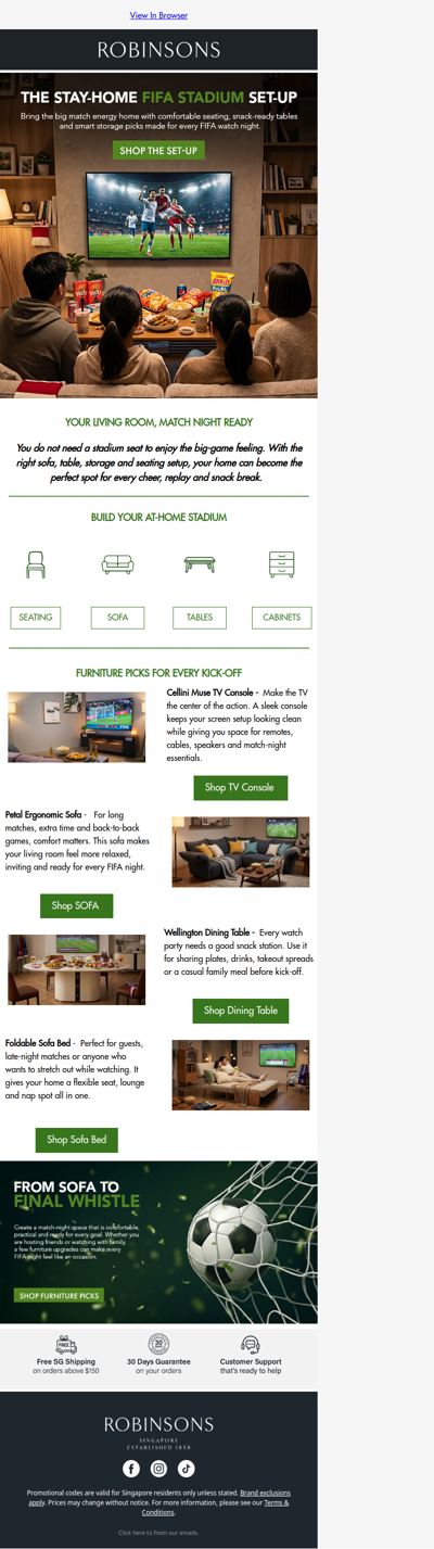 Turn Your Living Room Into Match Central