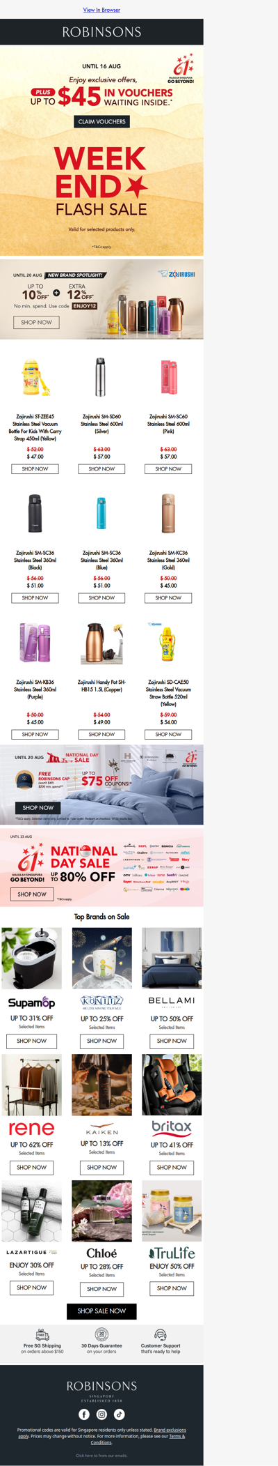 Claim Up to $45 in Weekend Flash Sale Vouchers