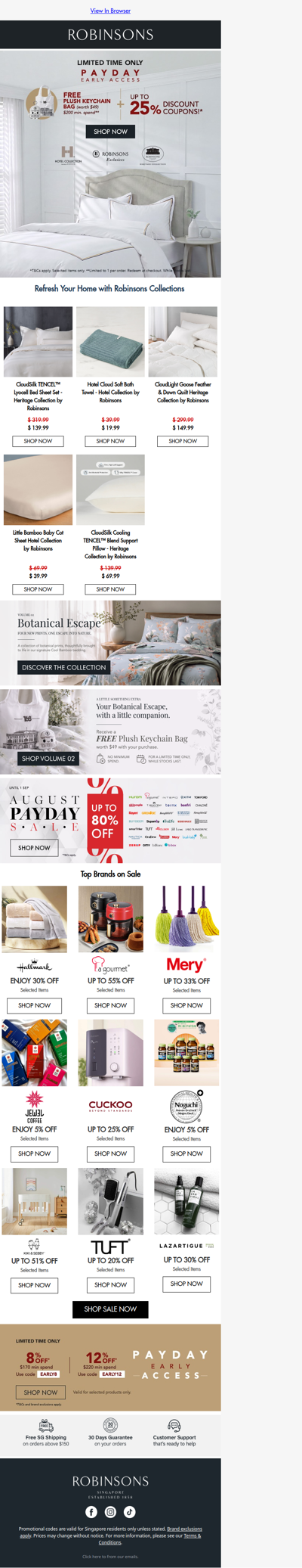 Refresh Your Rest Space with Up to 25% Off Robinsons Collections