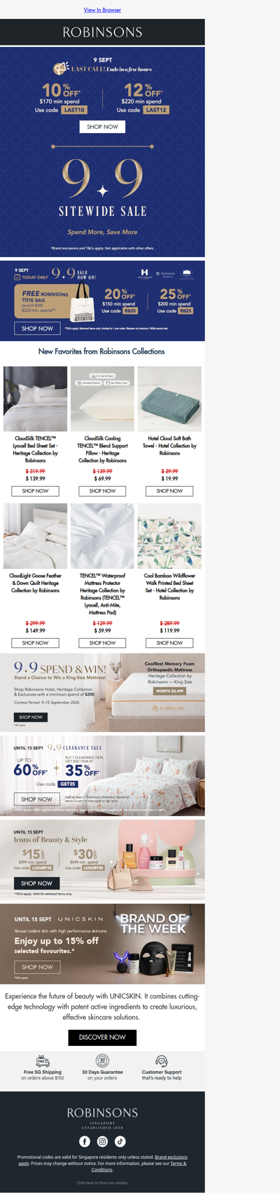 Final Call: Spend and Save Up to 12% OFF Sitewide!