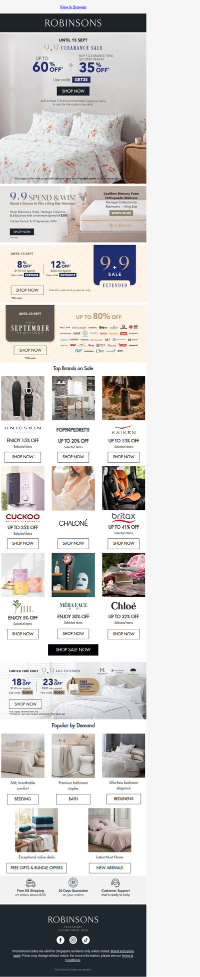 Don't Miss 9.9 Clearance Comforts for Less