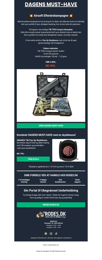 Skru Op For Selvforkælelsen!