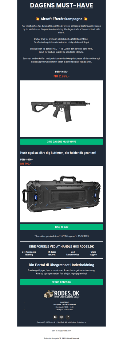 Spar 36% på Dansk kvalitets CQB riffel!