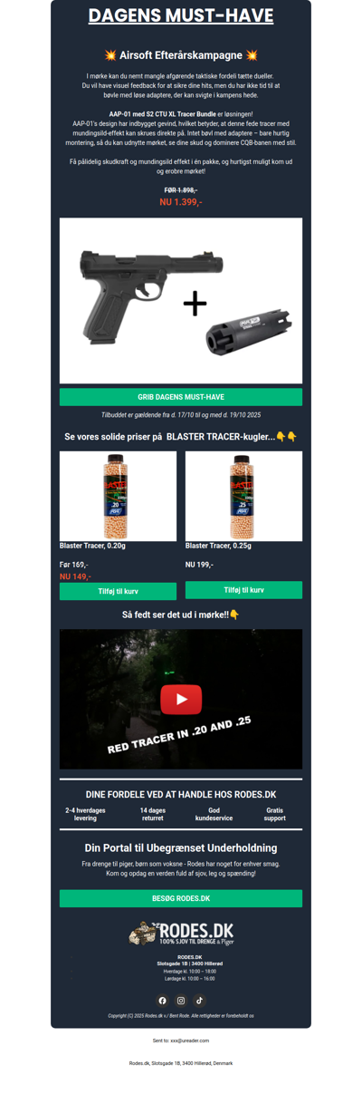 Tracer Power til Pistolen!