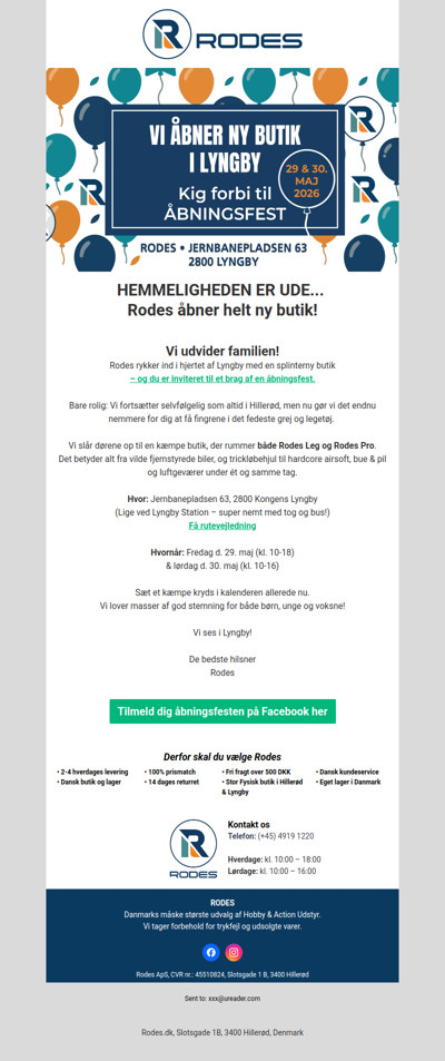 Rodes åbner helt ny butik!