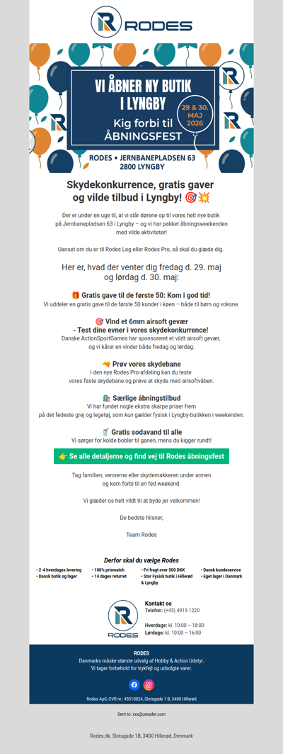 Skydekonkurrence, gratis gaver og vilde tilbud i Lyngby!