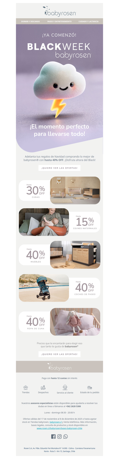 Comenzó el Black en babyrosen® ¡IMPERDIBLE!🦒