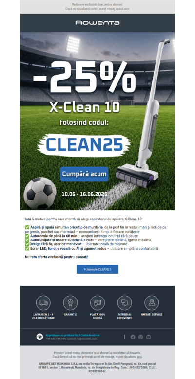 Nu rata! Super ofertă la X-Clean 10 👀