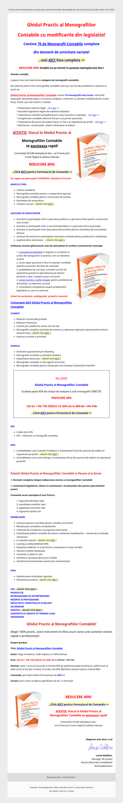 MONOGRAFIILE CONTABILE - a aparut Ghidul Practic cu MODIFICARILE din lege