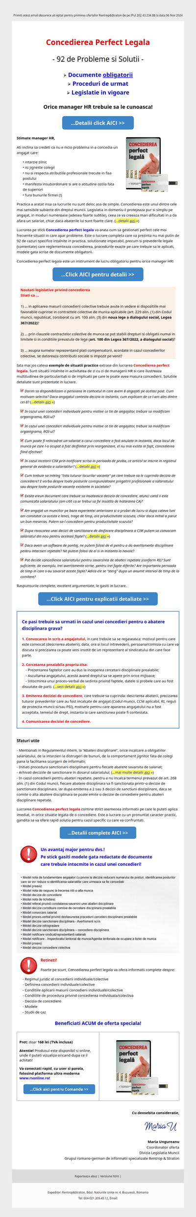 CONCEDIEREA - toate modificarile din lege