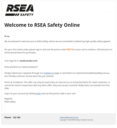 Welcome to RSEA Safety Online