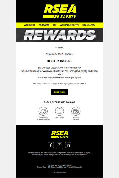 Welcome to RSEA Rewards