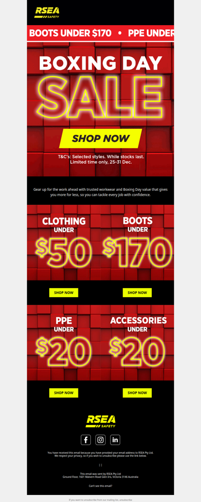 Trusted Workwear, Maximum Boxing Day Value!