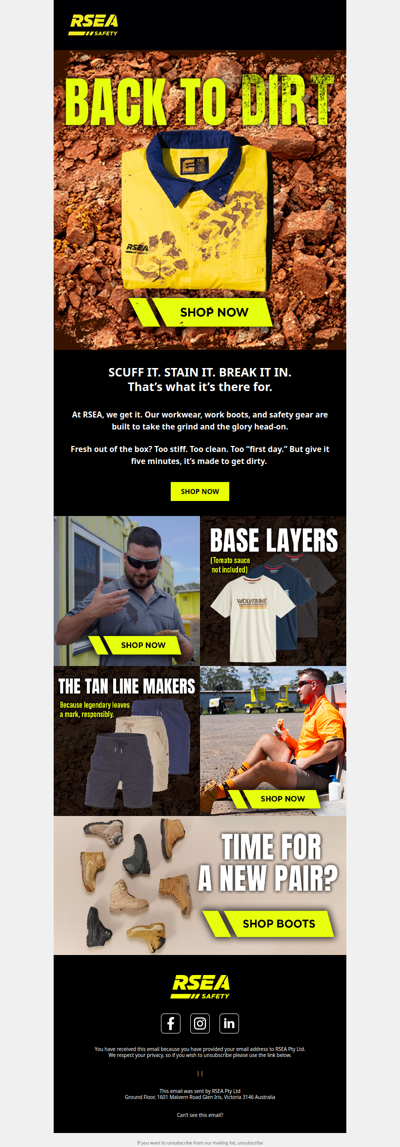 Clean Isn’t Cool. Built to Get Dirty.