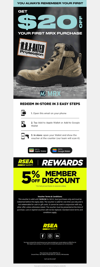 $20 Off Your First 👀