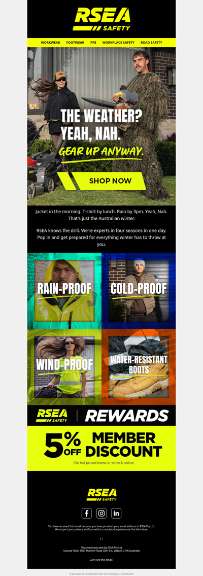 Raining, Sunny, Freezing — Yeah, Nah